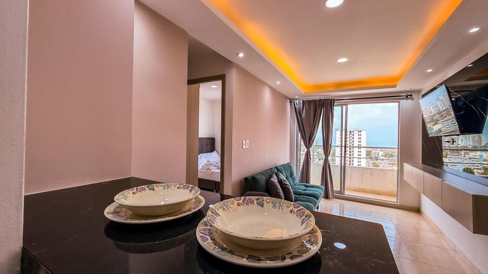 Edif, Balcon, 2 Hab, Piscina, Rooftop, 5 Min Aeropuerto * Cartagena