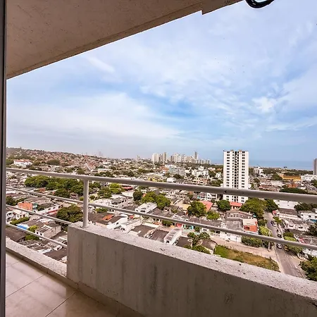 Edif, Balcon, 2 Hab, Piscina, Rooftop, 5 Min Aeropuerto * Cartagena