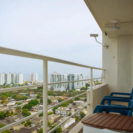 Apartamento Edif, Balcon, 2 Hab, Piscina, Rooftop, 5 Min Aeropuerto Cartagena